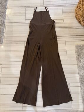 eesome Chocolate Brown Wide-Leg Jumpsuit